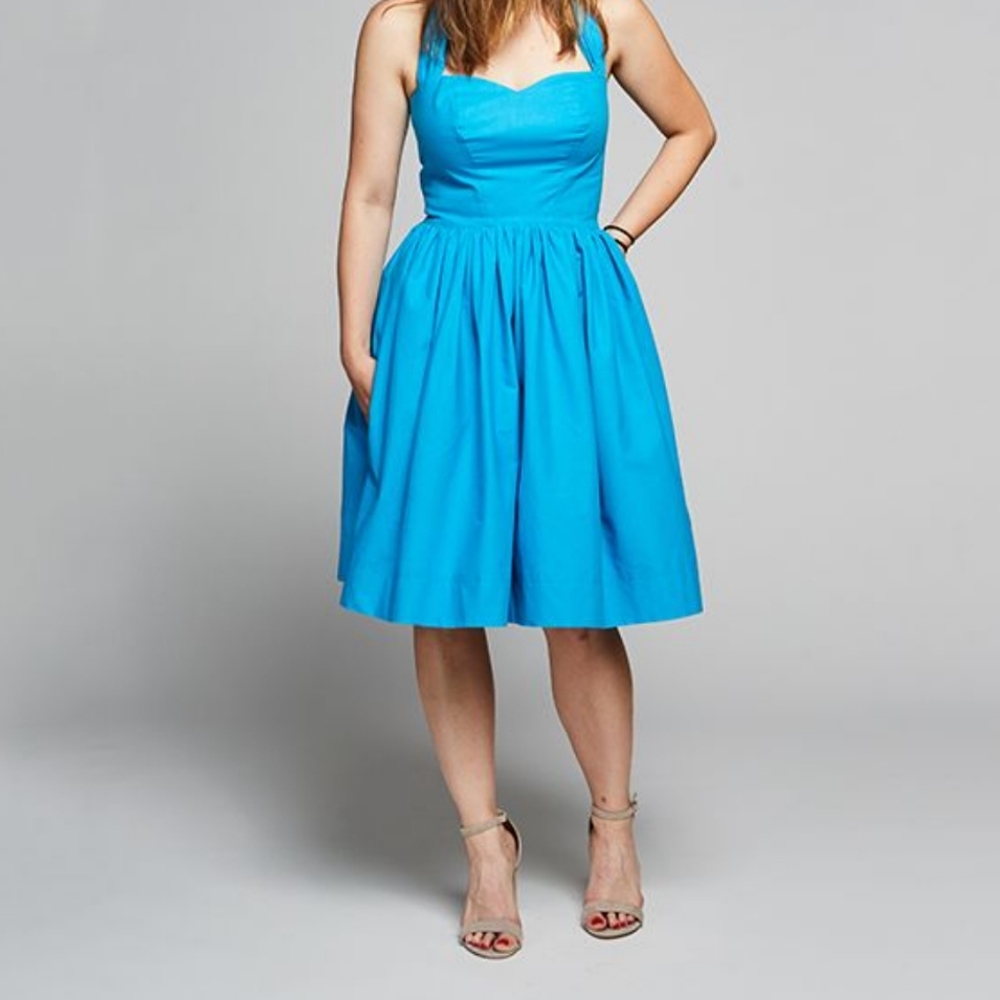 Blue Vintage Retro inspired dress